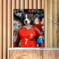 The Famous Soccer Star Canvas Prints Of Your Pets ktclubs.com