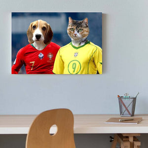 The Meeting Soccer Star Cats Or Dogs In Paintings ktclubs.com