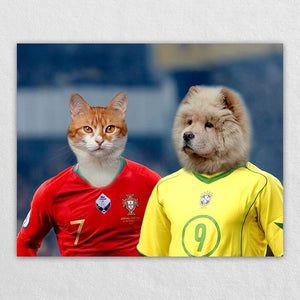 The Meeting Soccer Star Cats Or Dogs In Paintings ktclubs.com