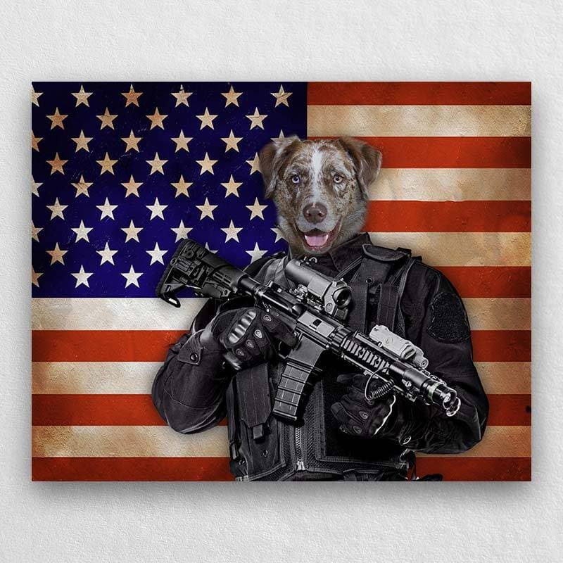 The U.S. Military Soldier Portrait Of Your Pet ktclubs.com