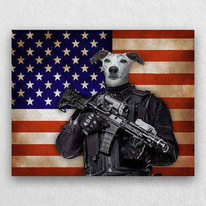 The U.S. Military Soldier Portrait Of Your Pet ktclubs.com