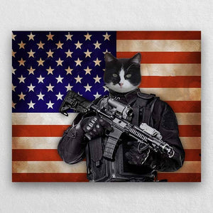 The U.S. Military Soldier Portrait Of Your Pet ktclubs.com