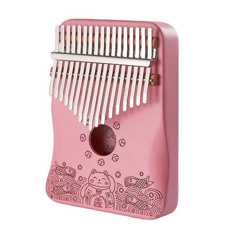 Thumb piano pink 17-note kalimba five-finger piano musical instrument ktclubs.com