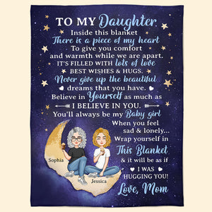 To My Daughter I Love You Forever - Personalized Blanket - Birthday, Loving Gift For Daughter, Baby Girl