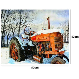 Tractor-Paint By Numbers 50*40cm ktclubs.com