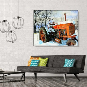 Tractor-Paint By Numbers 50*40cm ktclubs.com