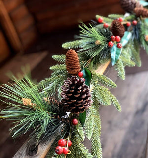 Traditional Christmas Wreath for Front Door | Spruce Pine Greenery | Holiday Red Berries | Winter Wreath ktclubs.com