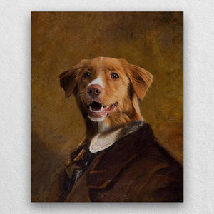 Traditional Dog Portrait Pet Painting Canvas ktclubs.com