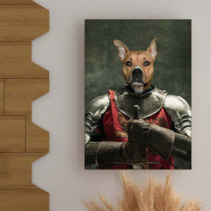 Warrior Medieval Pet Portrait Oil Painting ktclubs.com