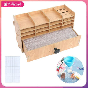 Wooden Tray Organizer Box for Diamond Painting ktclubs.com