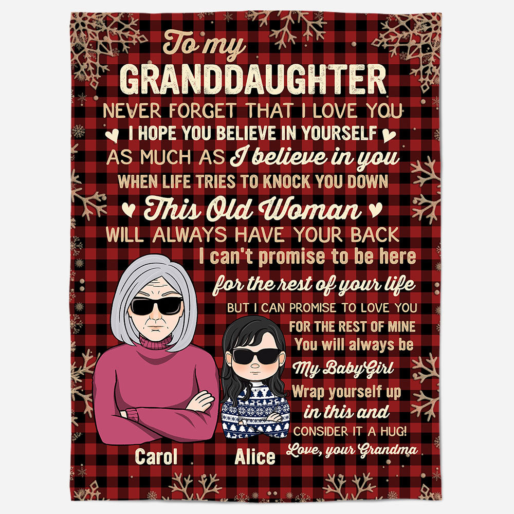 You Will Always Be My Baby Girl - Personalized Blanket - Christmas Gift For Granddaughters, Grandsons