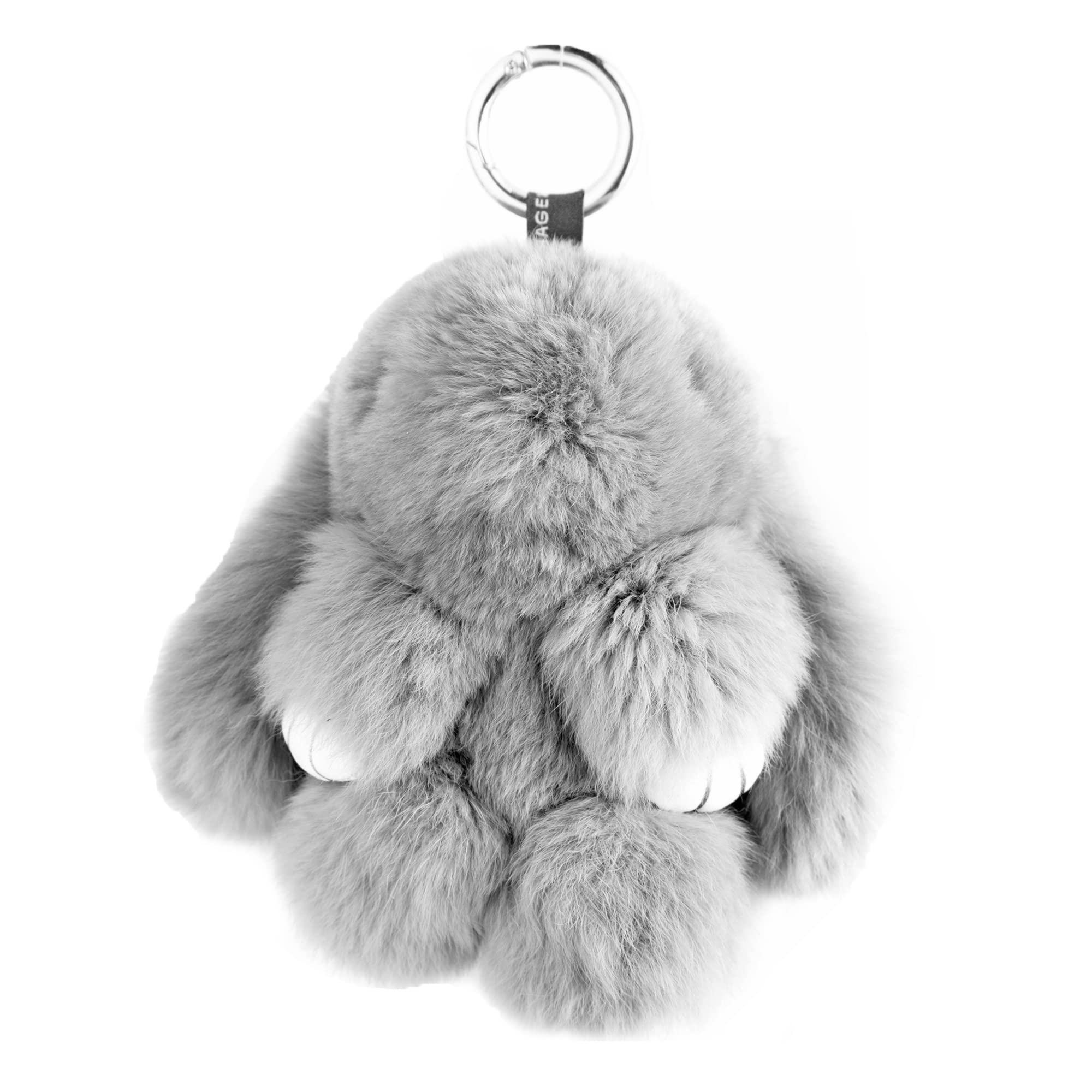 Rabbit Fur Plush Toy Bunny Keychain