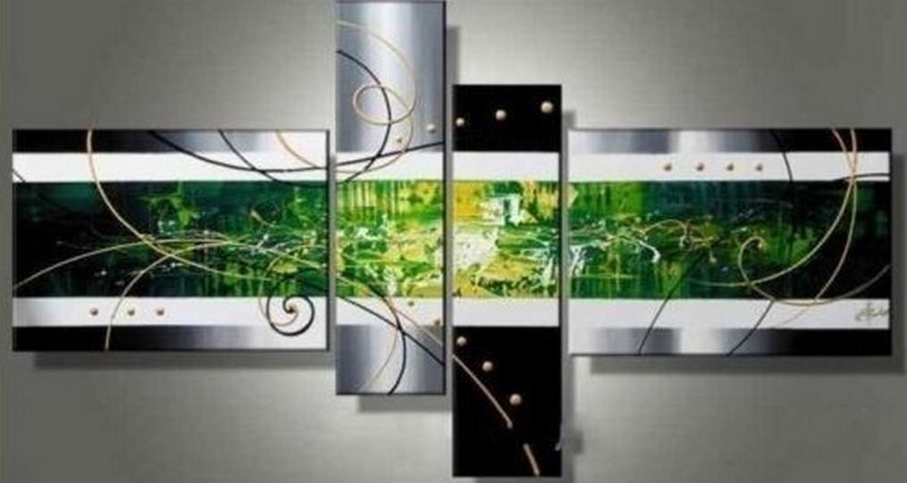 Simple Canvas Art Painting, Acrylic Art on Canvas, Abstract Art on Sale, 4 Panel Wall Art Paintings, Hand Painted Art, Simple Modern Art