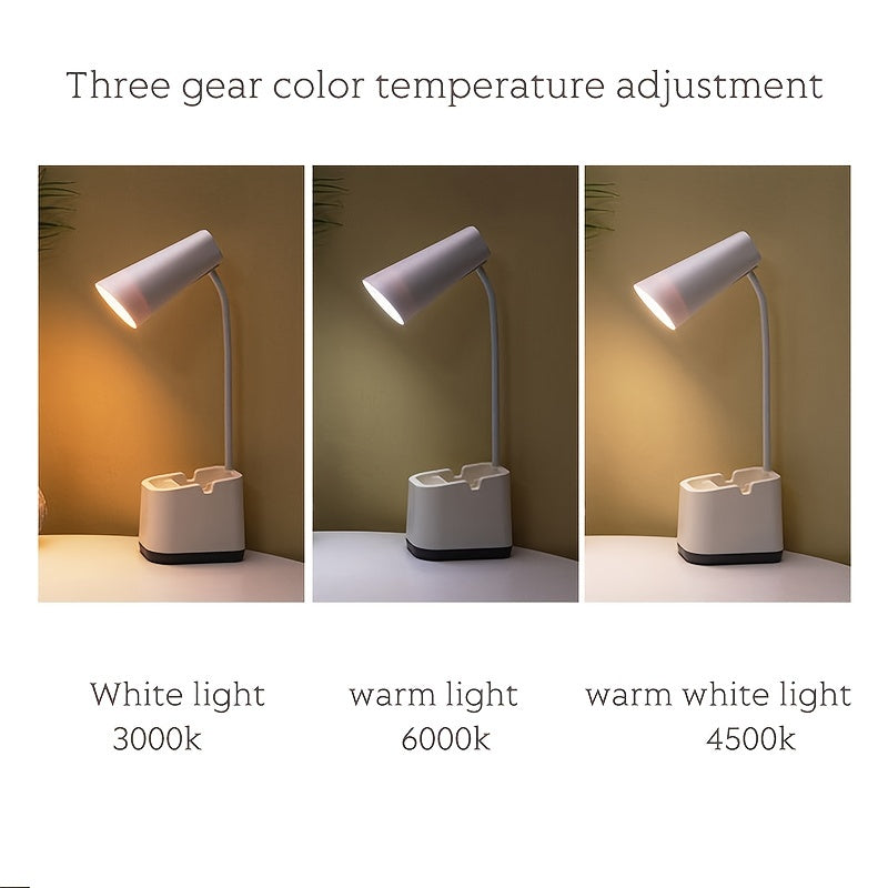 Desk lamp - Adjustable brightness and colour temperature, rechargeable