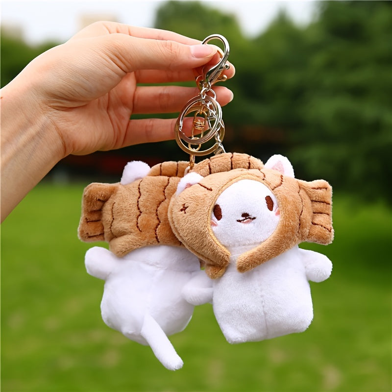 Plush Keychain, Cute Cat Snapper Figure Key Chain