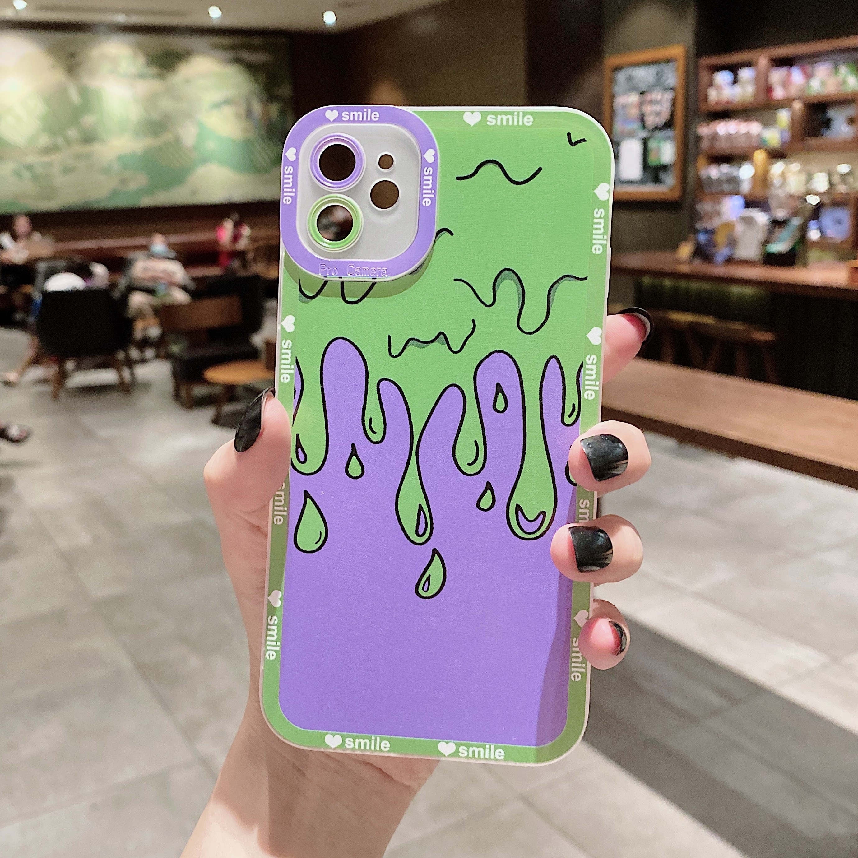 Purple Water Drop Phone Case