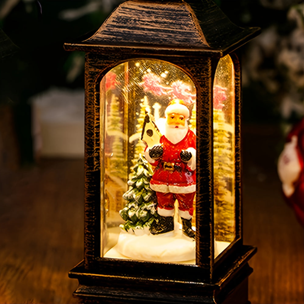 1pc Christmas Night Lamp, Christmas Lanterns, Home Decoration, Ideal Gifts, 5.5in/14cm*1.96in/5cm*1.96in/5cm