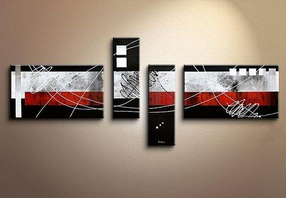 Modern Canvas Art Paintings, Large Abstract Painting for Living Room, Oil Painting on Canvas, Black and Red Canvas Painting, Modern Painting for Sale