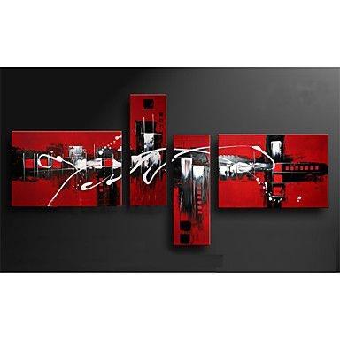 Large Abstract Painting, Black and Red Art, Canvas Wall Art Paintings, Living Room Paintings, Contemporary Wall Painting