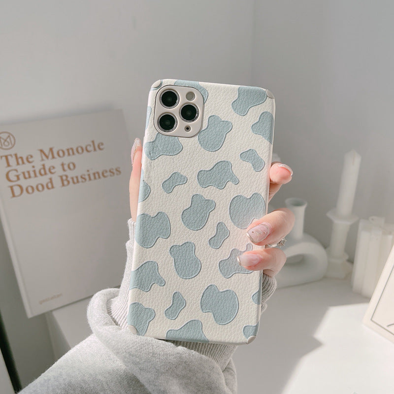 Artificial Leather  Cow Print Phone Case