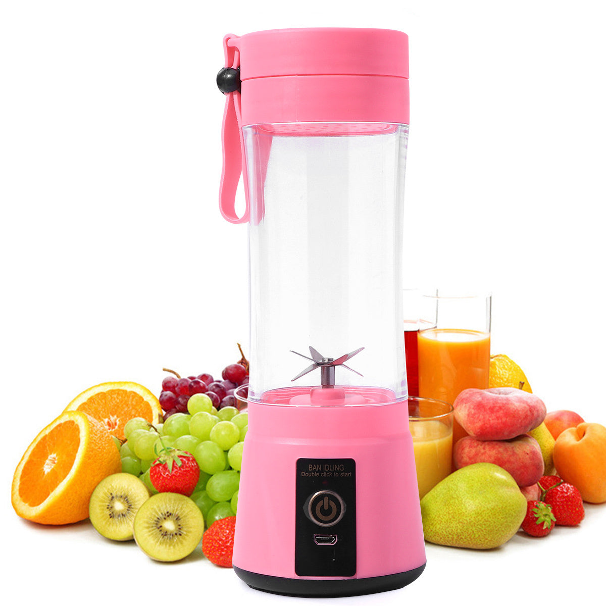 1pc Portable Electric Juice Squeezer, Mini Multifunctional Juicer Cup