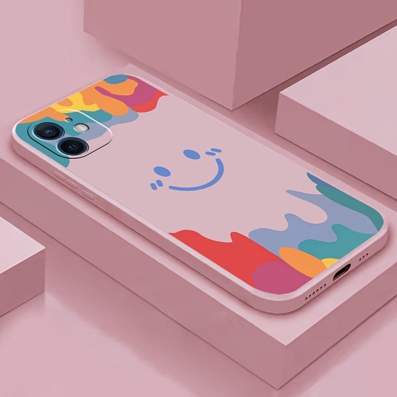 Smiley Face Ice Cream Printed Phone Case