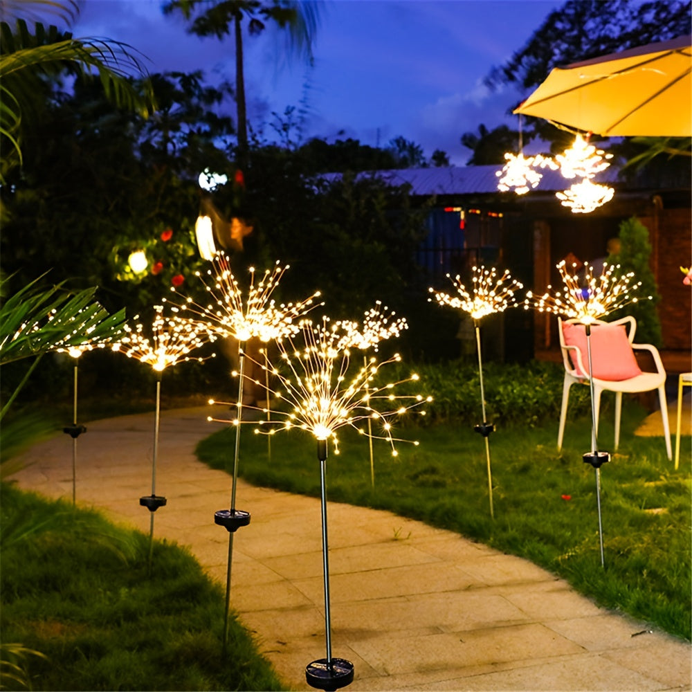 Solar Fireworks Lights, 60/150/200 LED, Outdoor DIY Solar Lights, Garden Decorative Lights, Waterproof Fairy Lights, Lawn Lights