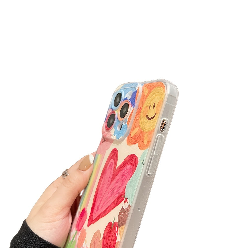 Artistic Heart Pattern Phone Case