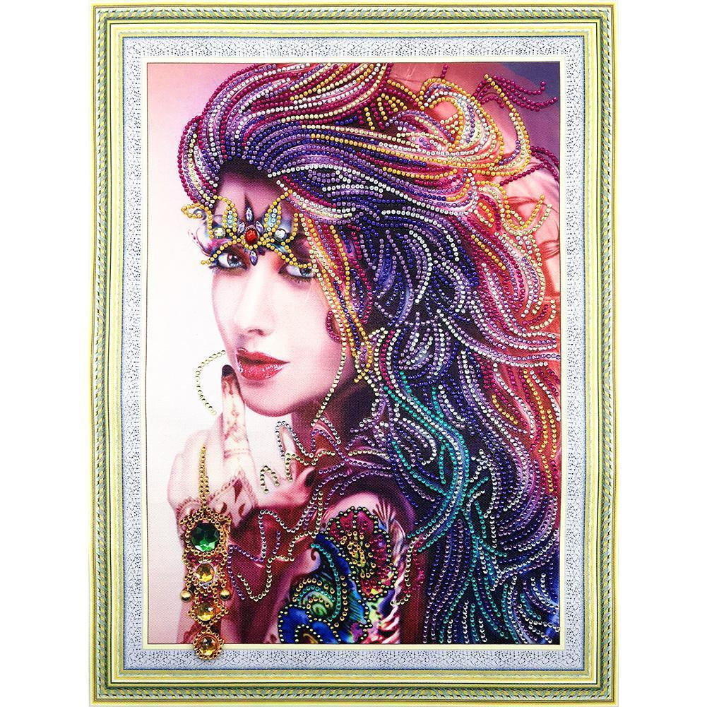 Beauty 5D DIY Special-shaped Diamond Painting - artpaintingworld