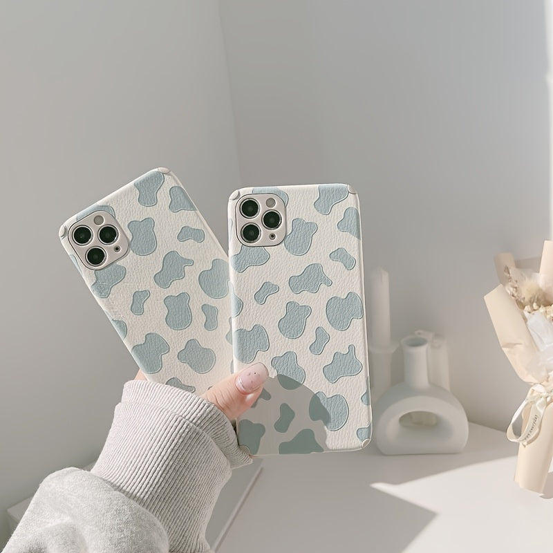 Artificial Leather  Cow Print Phone Case