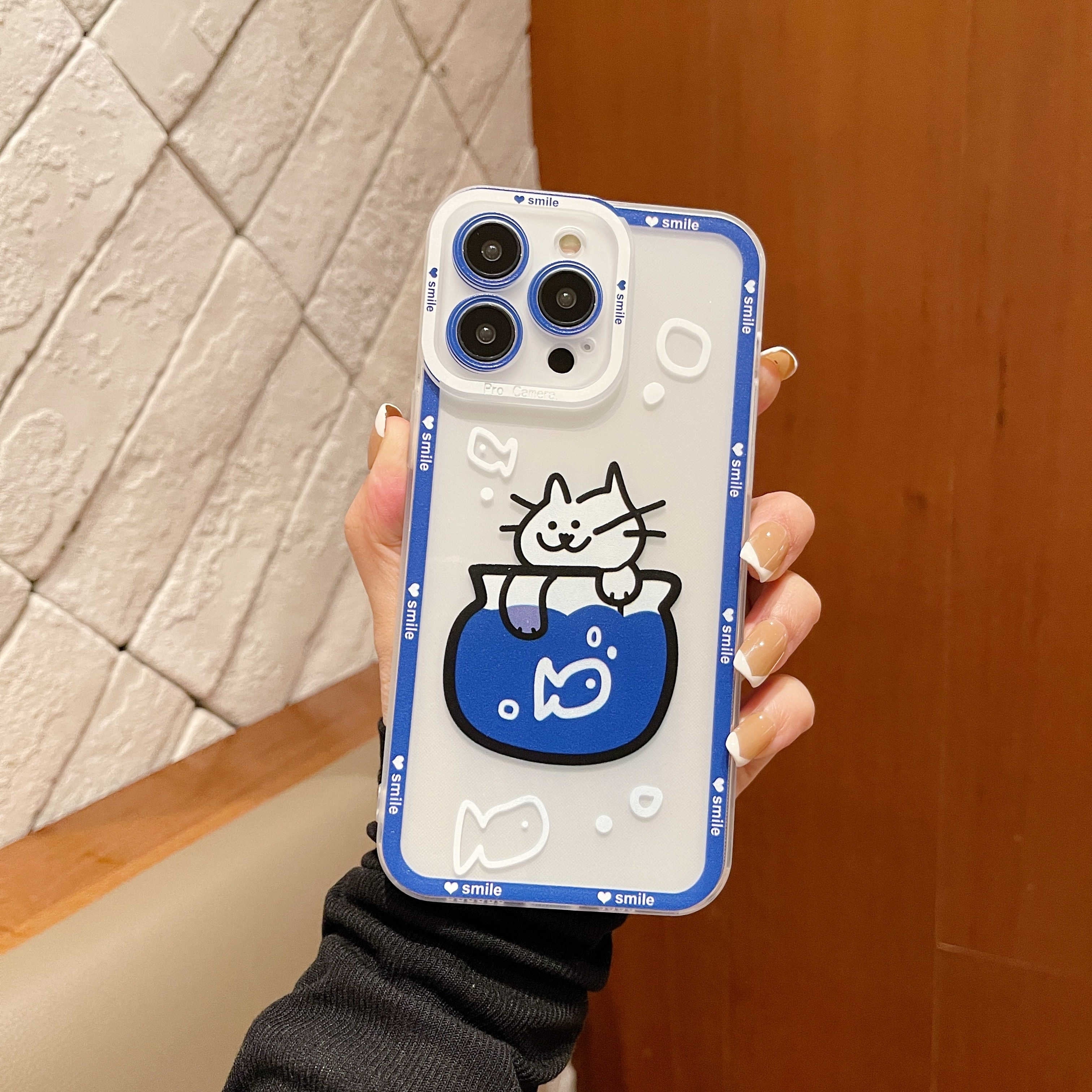 Lovely Cartoon Kitten Pattern Phone Case