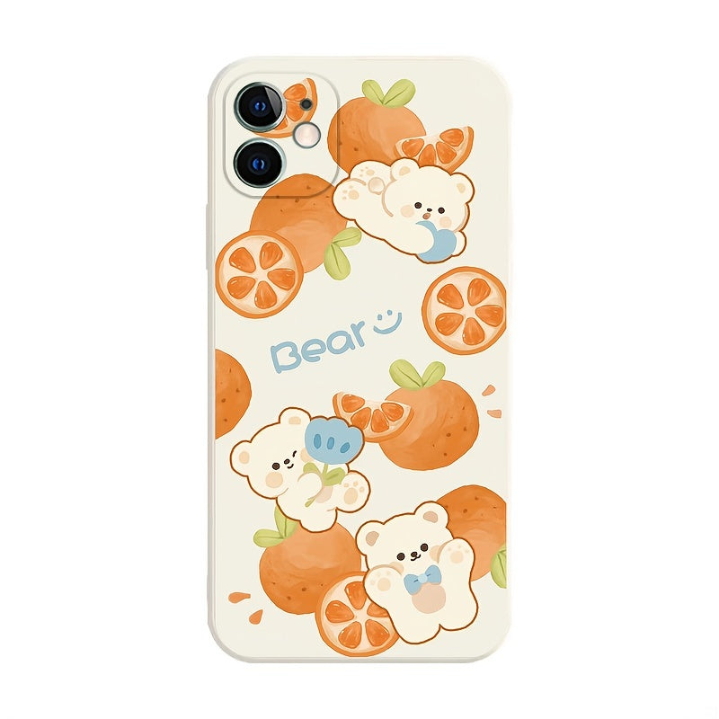 Orange Bear Phone Case