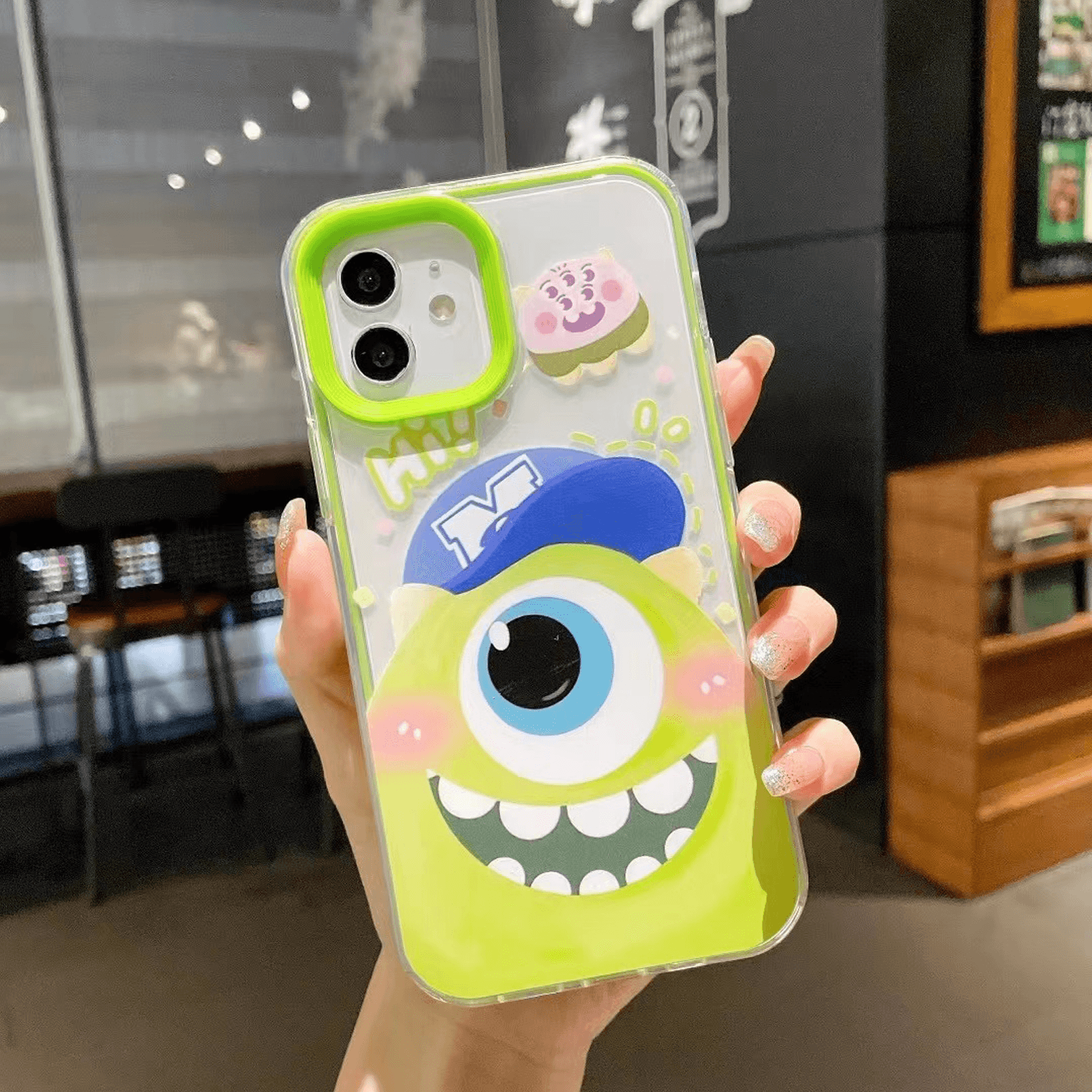 3 In 1 Cute Big-eyed Monster Couple Mobile Phone Case