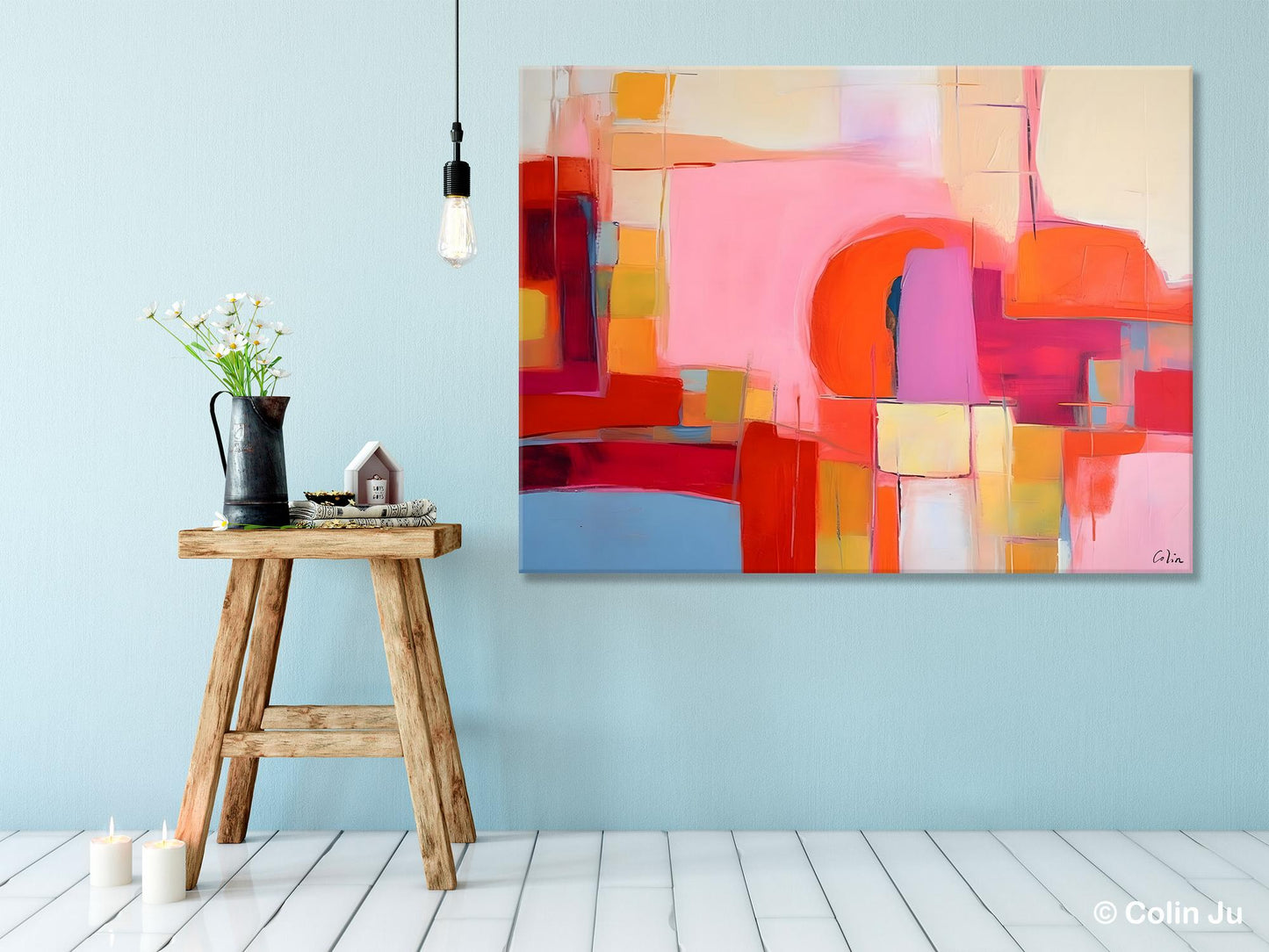 Living Room Abstract Paintings, Hand Painted Canvas Paintings, Original Modern Wall Art Paintings, Modern Acrylic Paintings on Canvas