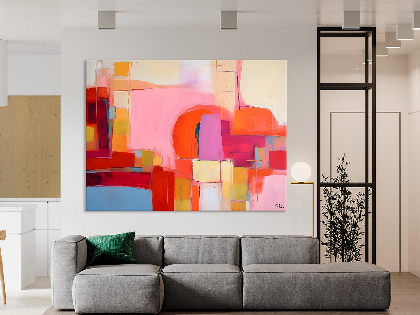 Living Room Abstract Paintings, Hand Painted Canvas Paintings, Original Modern Wall Art Paintings, Modern Acrylic Paintings on Canvas