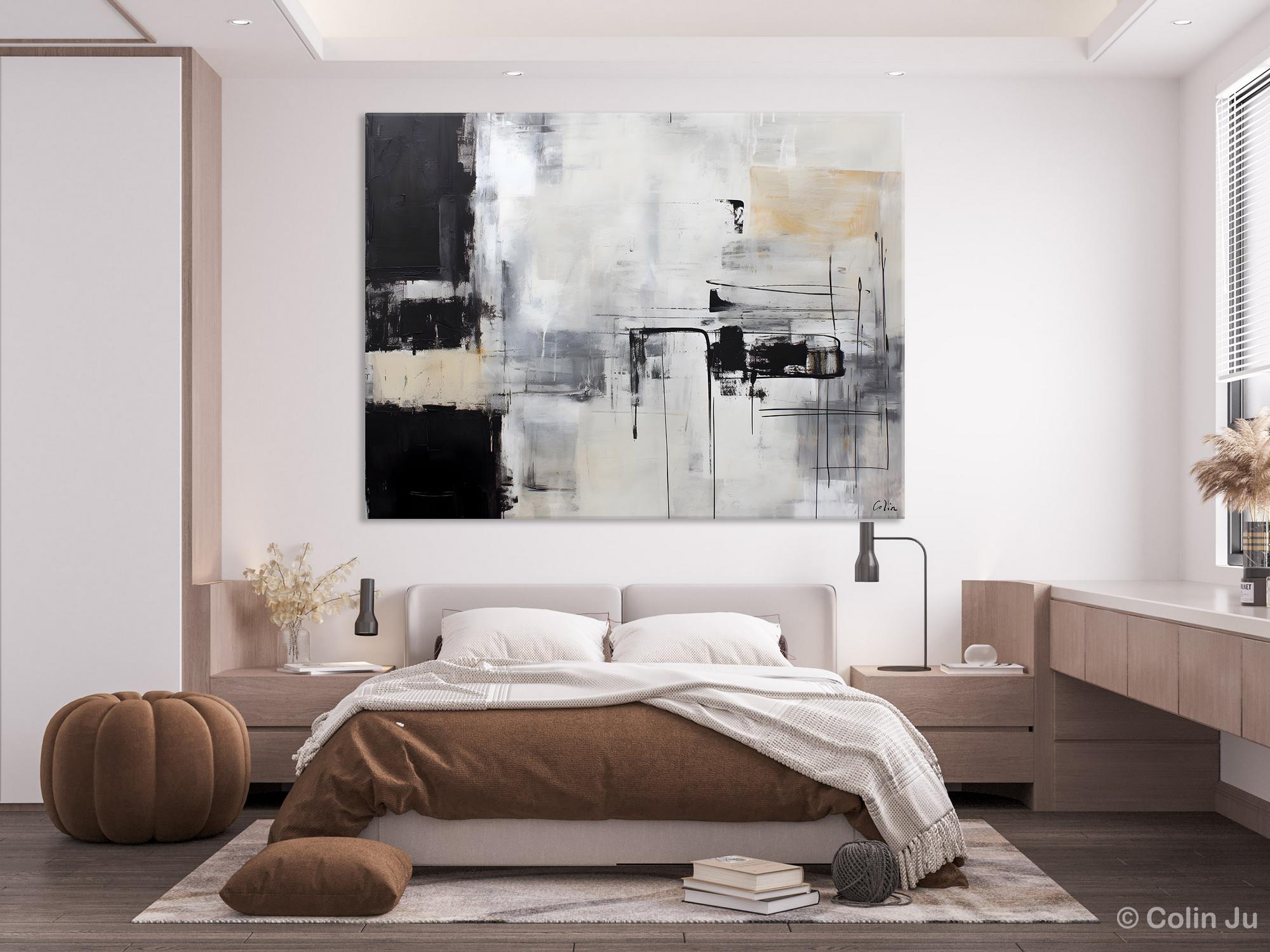 Modern Paintings for Bedroom, Living Room Wall Canvas Painting, Extra Large Abstract Artwork, Original Hand Painted Acrylic Painting