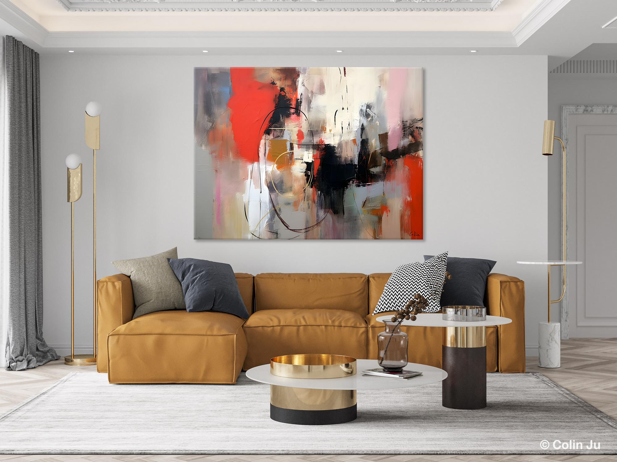 Large Wall Art Paintings Behind Sofa, Acrylic Paintings on Canvas, Original Acrylic Paintings, Modern Canvas Paintings, Hand Painted Canvas Art