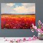 Extra Large Wall Art Painting, Landscape Canvas Painting for Living Room, Flower Field Acrylic Paintings, Original Landscape Acrylic Artwork