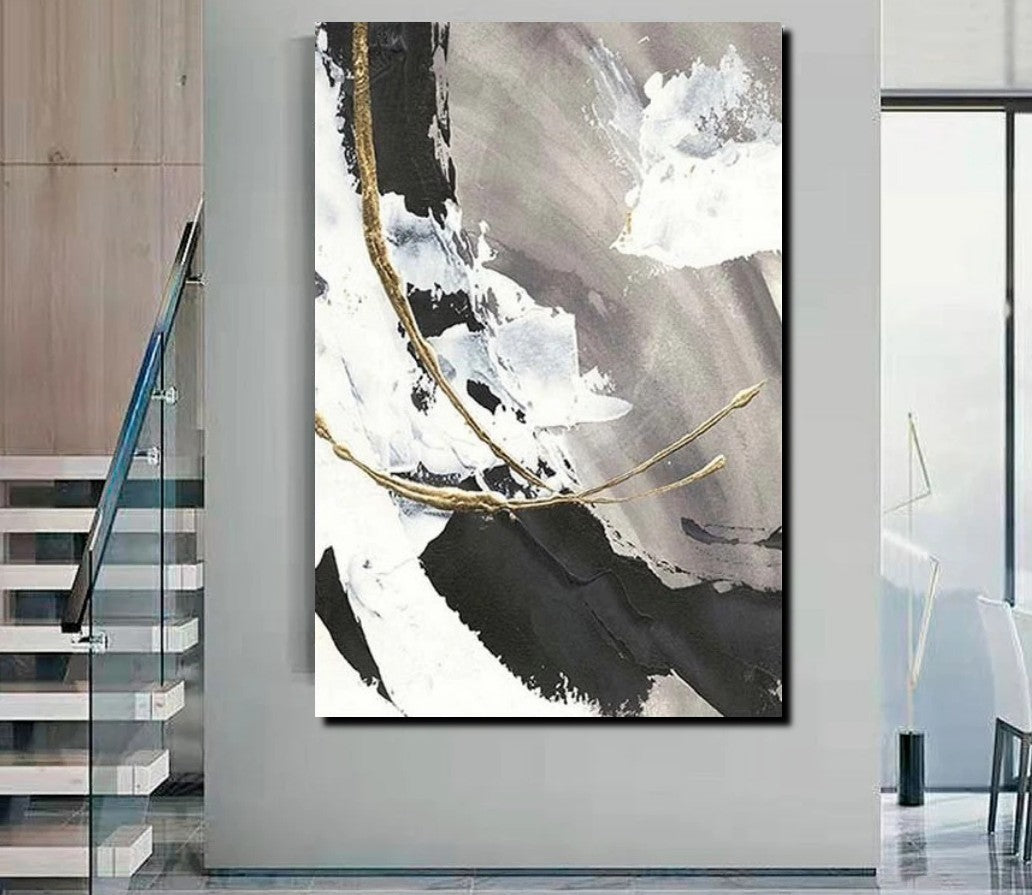 Large Paintings for Living Room, Black Acrylic Paintings, Buy Art Online, Modern Wall Art Ideas, Contemporary Canvas Paintings