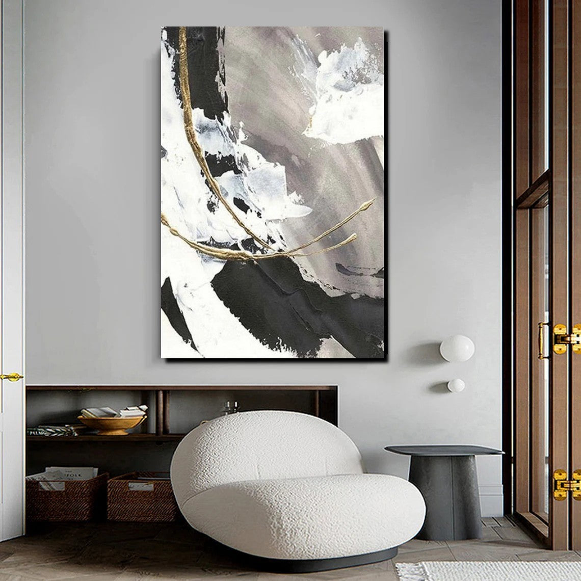 Large Paintings for Living Room, Black Acrylic Paintings, Buy Art Online, Modern Wall Art Ideas, Contemporary Canvas Paintings