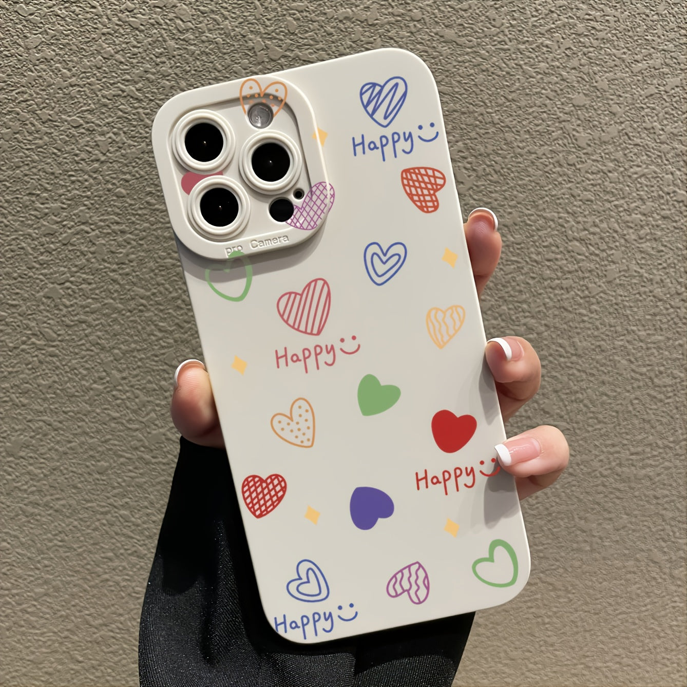 Happy Heart Pattern Phone Case