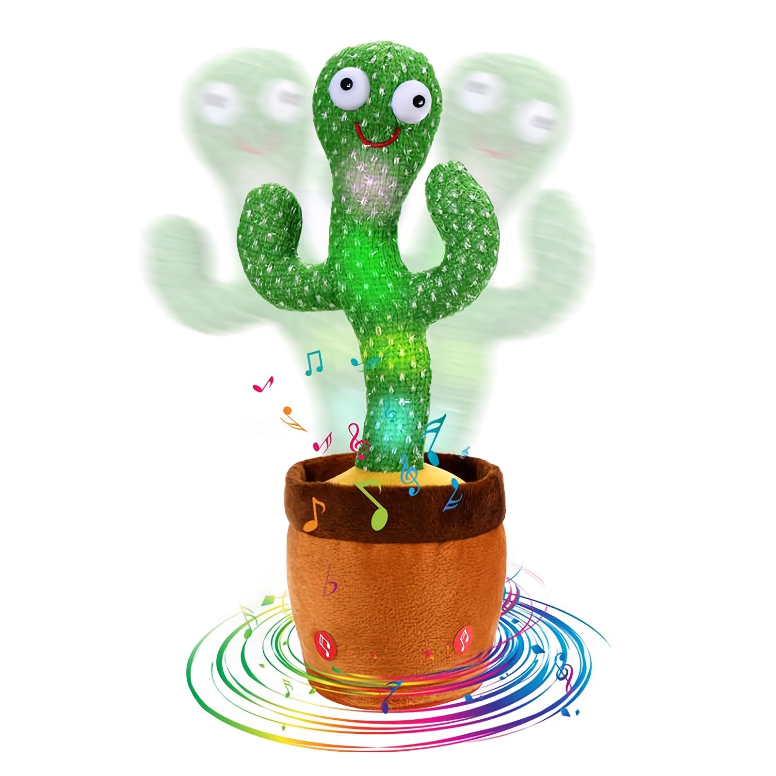 Talking Cactus Toy, Dancing Cactus Baby Toy With Lighting, Singing Mimicking Cactus Baby Toys Repeat What You Say Cactus, Recording 15 Seconds