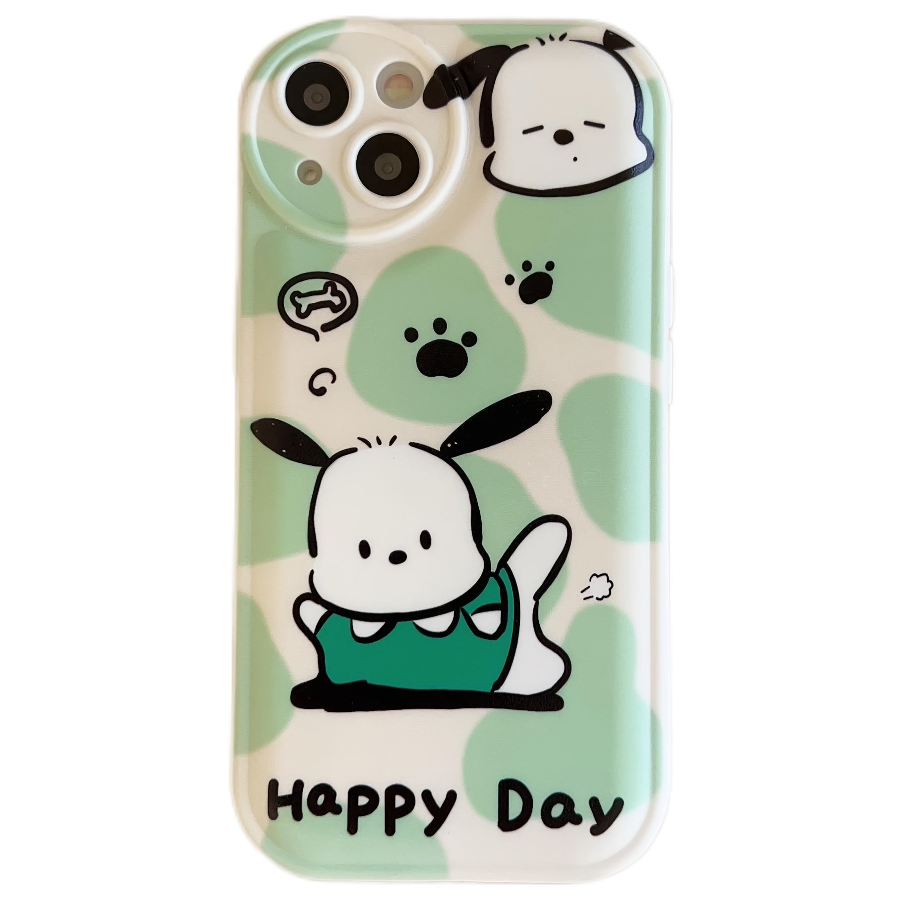 Happy Every Day Happy Puppy Pattern Mobile Phone Case