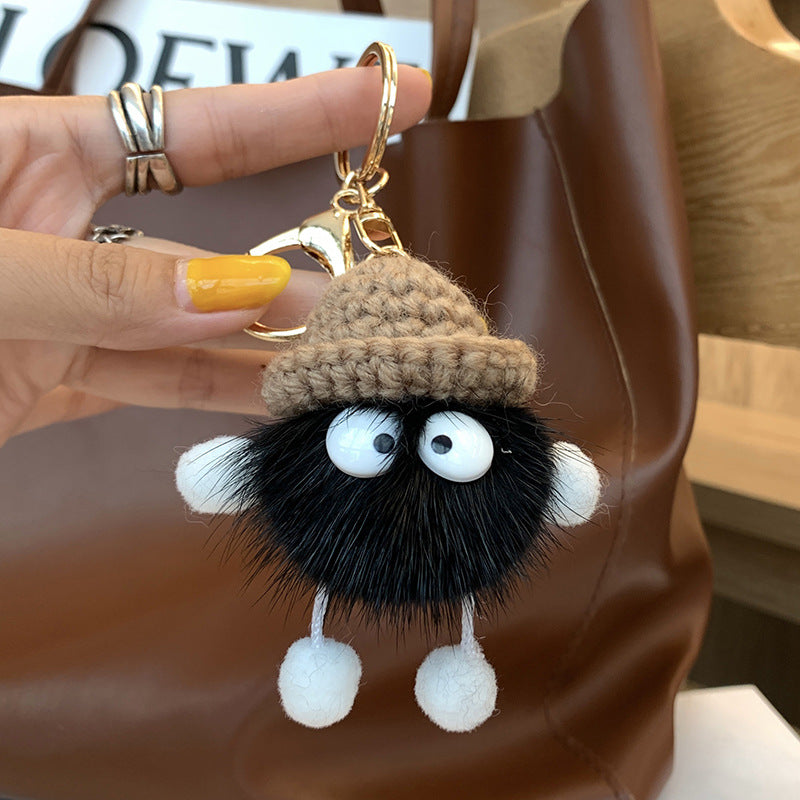 Fashion Plush Briquettes Doll Keychain