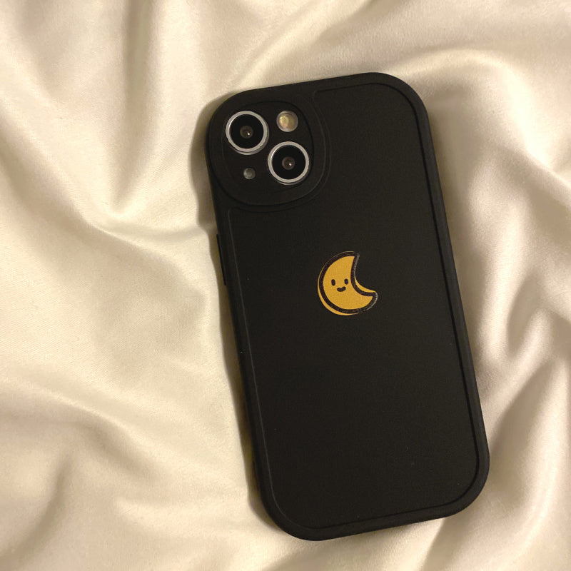 Cartoon Sun And Moon Silicone Soft Phone Case