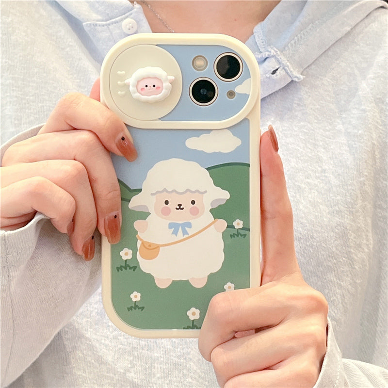 Cute Lamb Soft Rubber All-inclusive Mobile Phone Case For Iphone14 /13