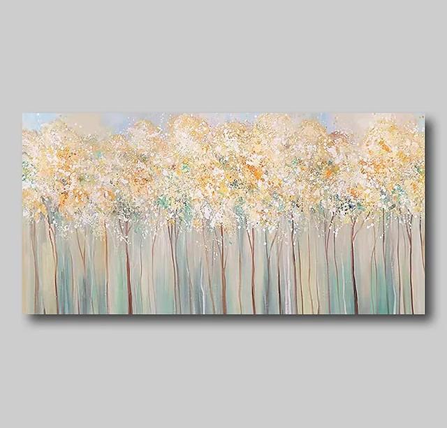 Forest Tree Paintings, Modern Wall Art Paintings, Simple Acrylic Paintings for Dining Room