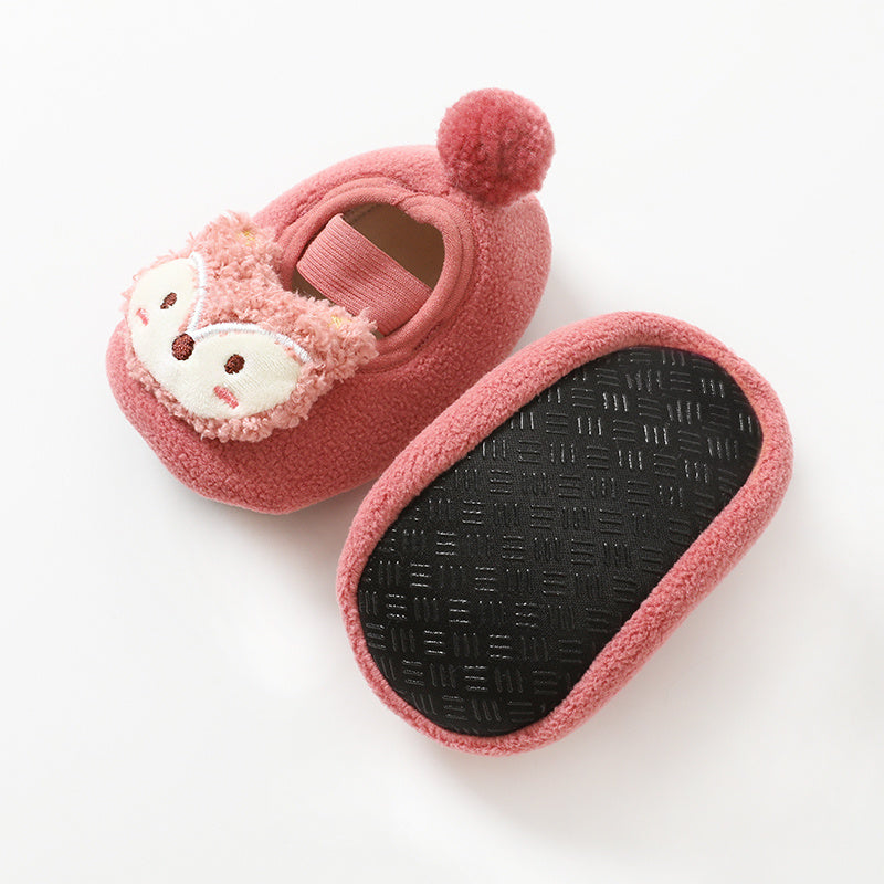 Girls & Boys Cute Soft Shoes Baby Crib Socks Winter First Walkers Shoes