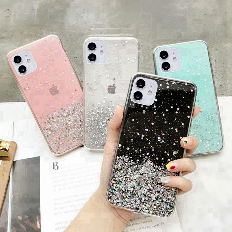 Epoxy Starry Sky Glitter Powder Phone Case