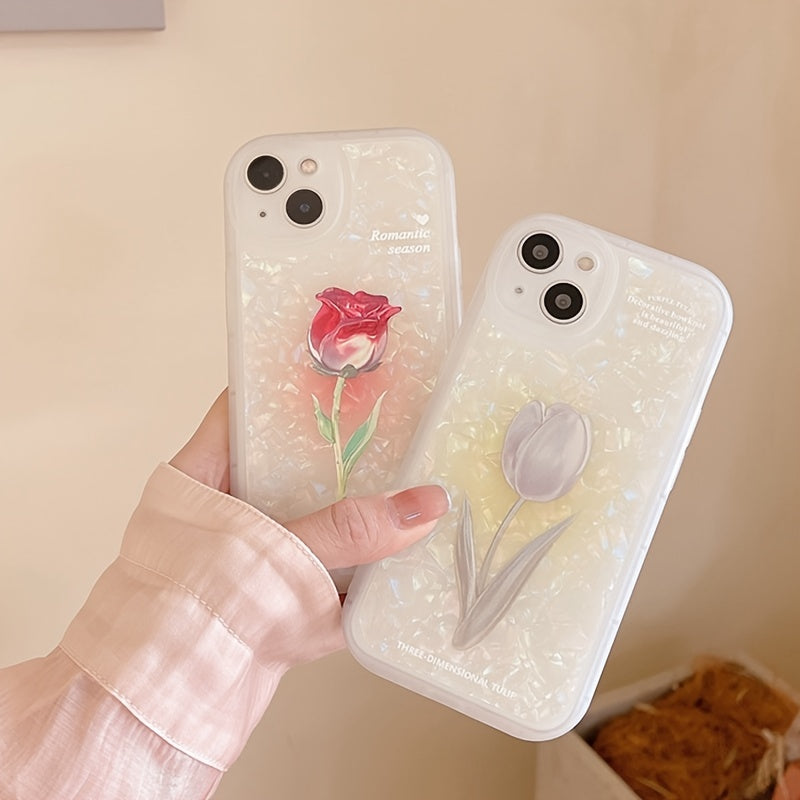 Rose And Tulips  Shell Mobile Phone Case